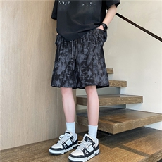 夏季新款潮流扎染工装口袋宽松短裤B315-K25785-特p30控58，男装休闲裤，电商B315