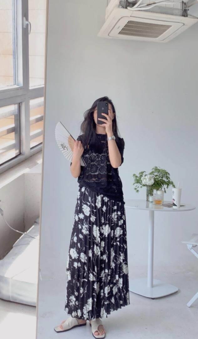 拼接花色半裙。，女装半身裙，是爱 SHI AN