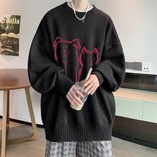 半高领毛衣男士大码针织衫男毛线衣男M18378-P45加绒款-P65，男装针织衫/毛衣，电商A040
