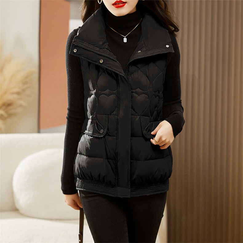 2024新款女装羽绒马甲轻薄保暖时尚百搭修身外套，女装羽绒服，超帛