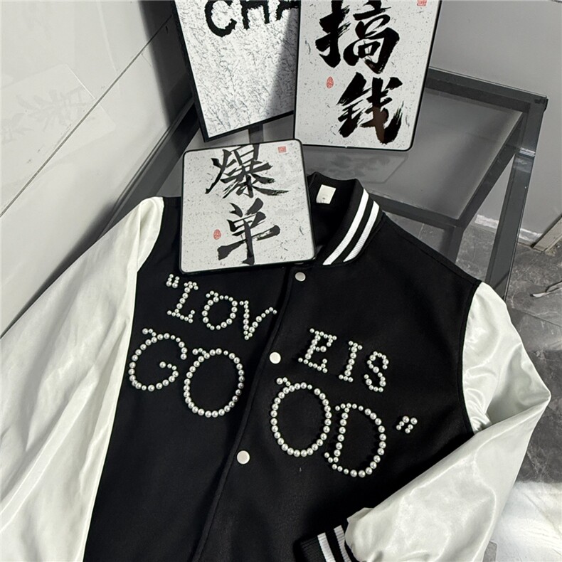 美式复古解构柳钉设计夹克男女cleanfit高级感休闲情侣机车服外套,男装夹克,星座601-1