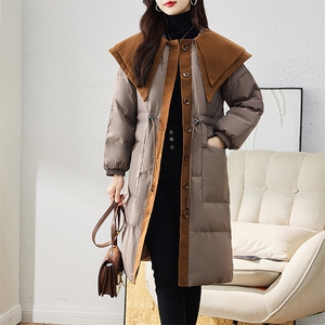 现货羽绒服女连帽新款短款小个子面包服时尚宽松休闲保暖轻暖外套图片