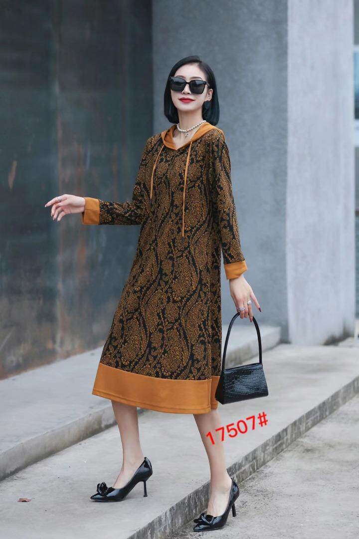 貂绒连衣裙，女装连衣裙，禾瓷