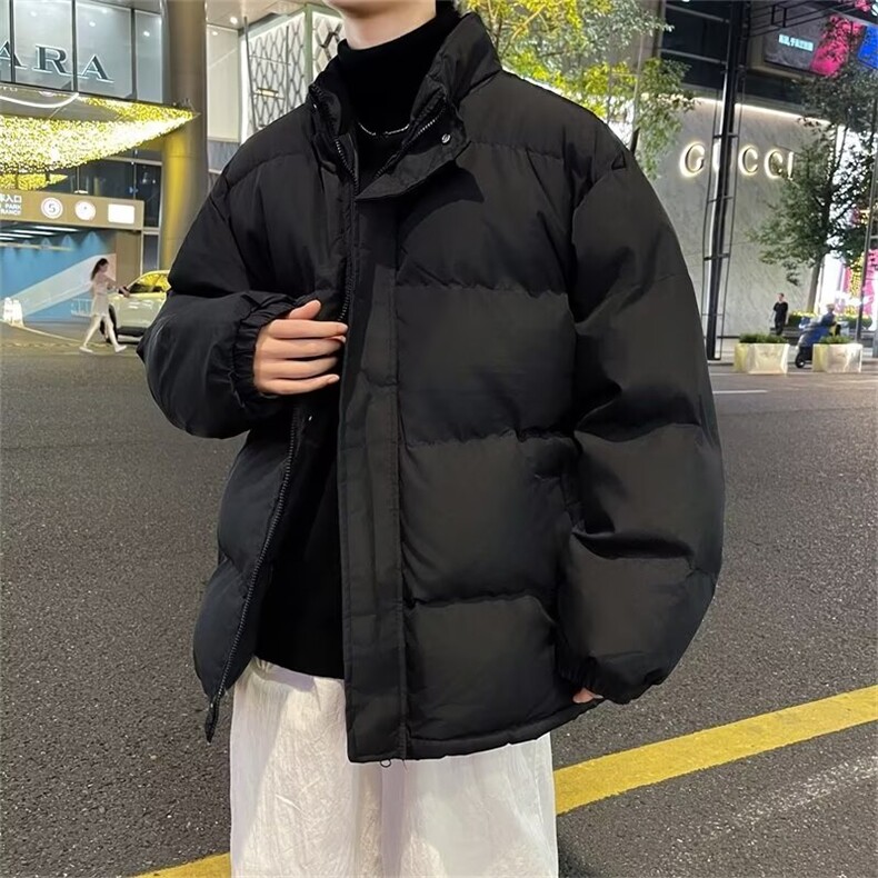 冬季棉衣男ins潮立领防水帅气棉服厚外套韩版情侣休闲百搭棉袄,男装棉衣,星座218-1（原230）
