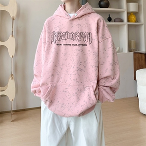 已注册/华棉秋冬内景个性嘻哈宽松连帽卫衣男WY00732/P45加绒P50图片
