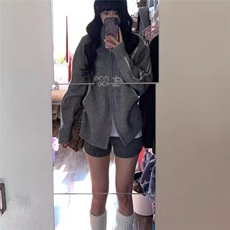 美式潮牌学院风徽章拼接开衫毛衣秋冬男女条纹立领针织棒球服外套，男装针织衫/毛衣，四季星座505