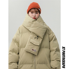 1中性风可拆卸围脖百搭棉衣女棉服女抖音外套女8737P120控158，女装棉衣/棉服，星座226-2