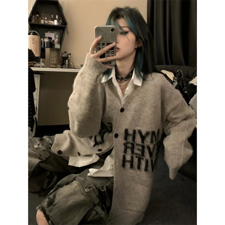 【有货】秋冬高级感慵懒风开衫毛衣男美式针织外套MY452HH-特P58,男装针织衫/毛衣,星座1007（原301D）