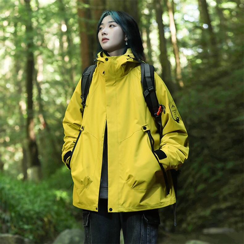 三合一情侣冲锋衣男石墨烯内里户外三防摇粒绒冲锋夹克-P128,男装夹克,电商B306