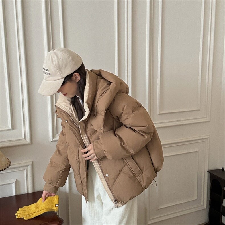 A567-P98 冬季短款连帽棉衣棉服防风上衣图片