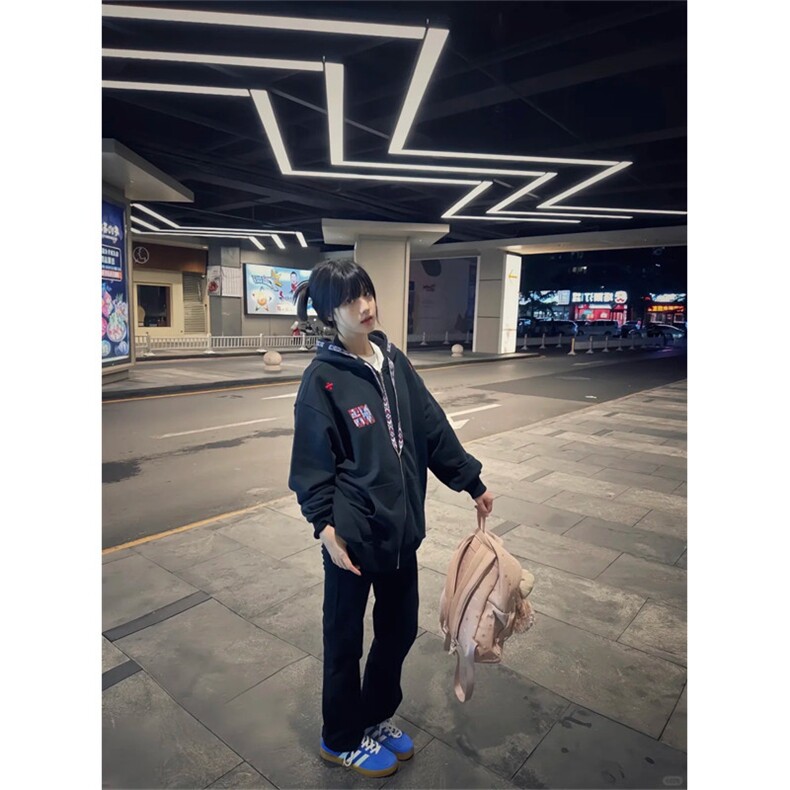 5277-P62原版做法华棉抗起球宽松休闲卫衣薄款/加绒,女装卫衣/绒衫,星座617A-2