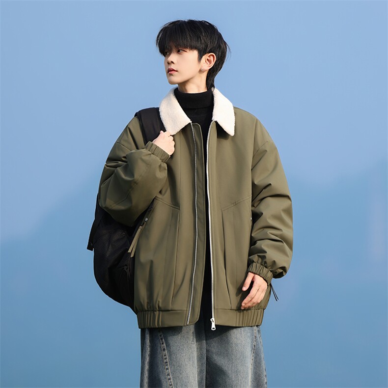 M8877-P85L-9XL冬季新款大码毛领棉衣外套,男装棉衣,星座109