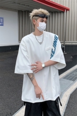 男装印花短袖t恤抗皱潮牌假两件上衣男生体恤XZ514-2-202447-P58，男装T恤，星座514-2(原B239)