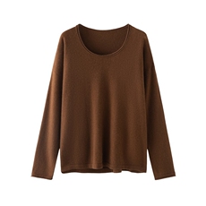 2025年秋季时尚百搭通勤简约休闲U领卷边,女装羊绒衫,圣暖羊绒, 2025年秋季时尚百搭通勤简约休闲U领卷边,女装羊绒衫,圣暖羊绒,