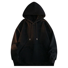抖音得物高品质二开支持退换25春装全棉宽松连帽纯色卫衣HM09，男装卫衣，电商A486