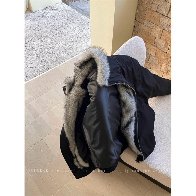 网络图现货冬季加厚保暖毛领百搭棉服外套R8216-P130,男装棉衣,星座1005-4