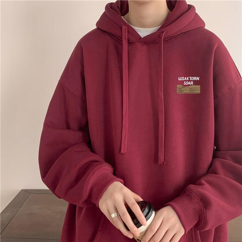 400g重磅印花连帽卫衣春秋潮牌大码宽松外套M-5XLP50控68，女装短外套，电商B219B