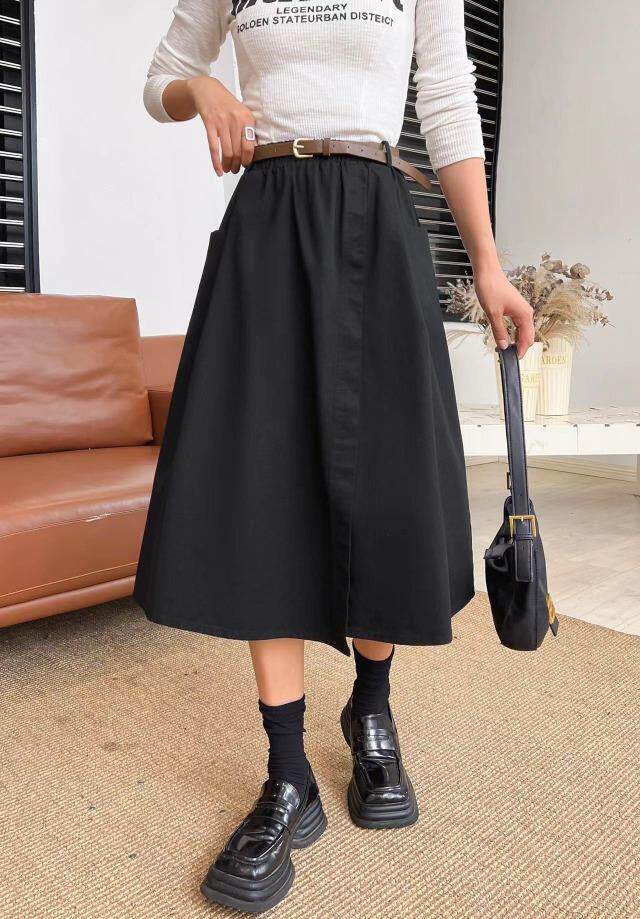 [现货]半身裙休闲款，两色、四个尺码，女装半身裙，依柏璐(1F)