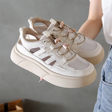 X4150-P90小白鞋子女夏季新款韩版i女学生休闲镂空百搭凉鞋，男鞋凉鞋，星座1407-3