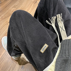 主推休闲裤男宽松港风直筒灯芯绒阔腿裤416B-KL286-P55限68，男装休闲裤，星座416B-1