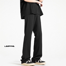 2026春季新款无影墙大码vibe风开叉微喇西裤M-5XHK23101-特P35，男装西裤，电商A022