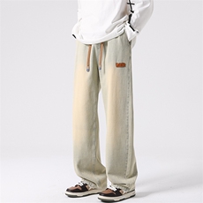 8XL-M特大码牛仔裤男宽松直筒裤子加肥加大码K908P50控68，男装牛仔裤，电商D206-1