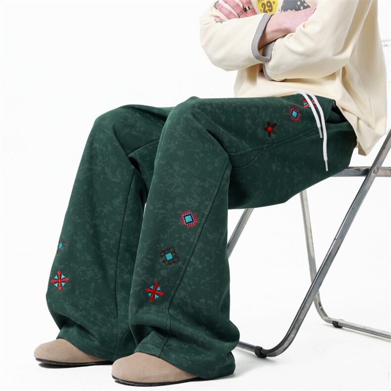 XZ616春季重磅新款扎染美式趣味刺绣休闲长裤K26002特P35，男装休闲裤，星座512A（原616）