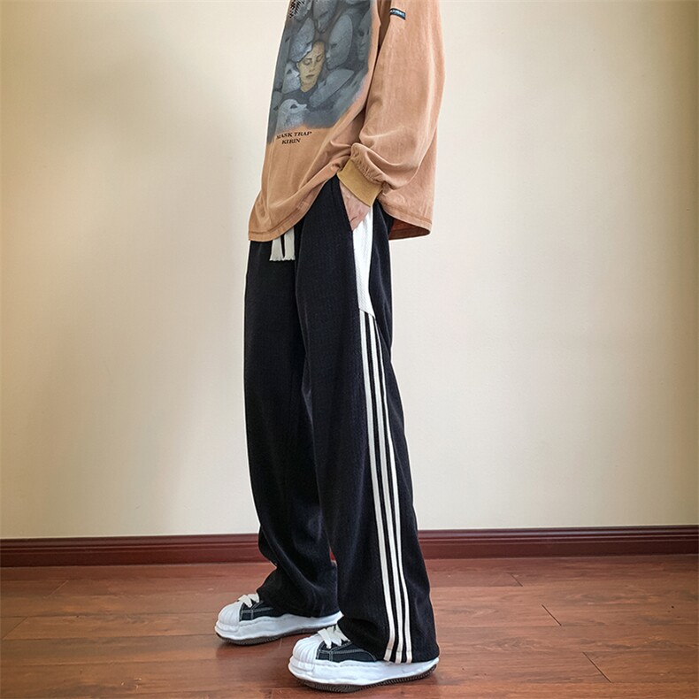22秋冬400克重新款宽松港风百搭休闲直筒裤B266-X831-P6078,男装休闲裤,星座B257-1