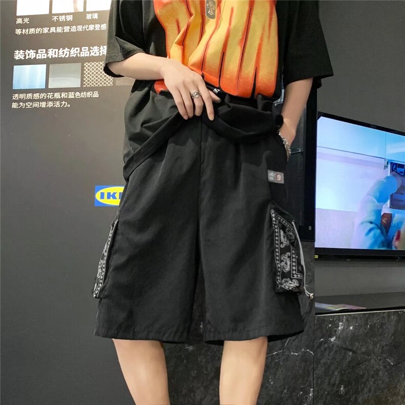 218-1-P27-DK5100夏季宽松休闲立体口袋五分裤,男装休闲裤,四季星座218-1