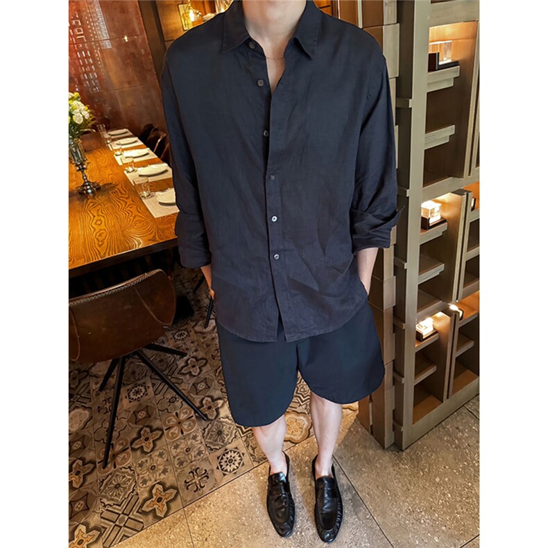 修身韩版百搭显瘦衬衫衬衣外套D328-C9950-P35特,男装衬衫,电商D328
