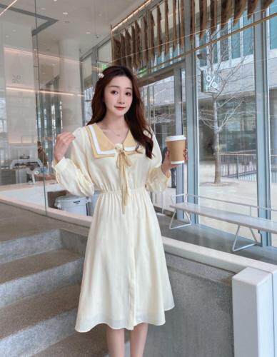 【现货】早春新款韩版雪纺连衣裙，女装连衣裙，E莎