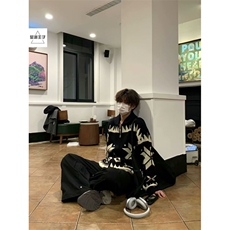 网现货针织衫外套男士开衫毛衣男生潮牌休闲翻领夹克B47-P50，男装针织衫/毛衣，星座910-1