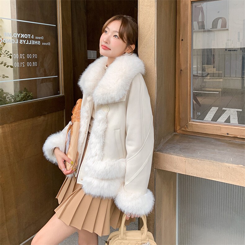 冬季新款女装短款羽绒服外套加厚保暖显瘦毛领时尚潮流,女装短外套,灵力轩
