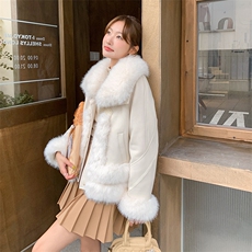 冬季新款女装短款羽绒服外套加厚保暖显瘦毛领时尚潮流，女装短外套，灵力轩