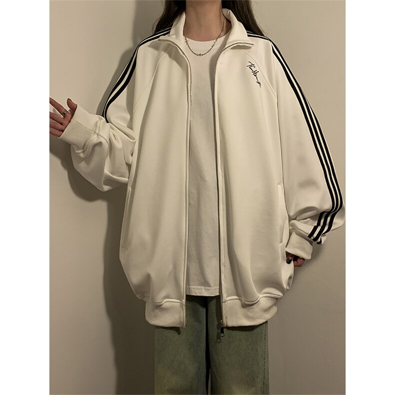 卫衣开衫男女立领外套春秋新款宽松百搭上衣XZ102B-1W2571P65,女装短外套,星座102B-1
