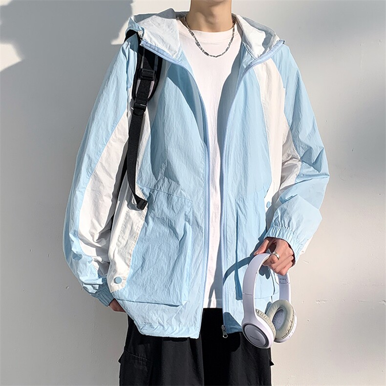 防晒服男款夏季薄款户外透气宽松防晒衣男F0669-P55,男装防晒衣,星座308B-2