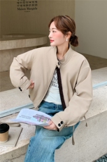 宽松小立领90白鸭绒短款屋外夹克，女装羽绒服，1D066-1
