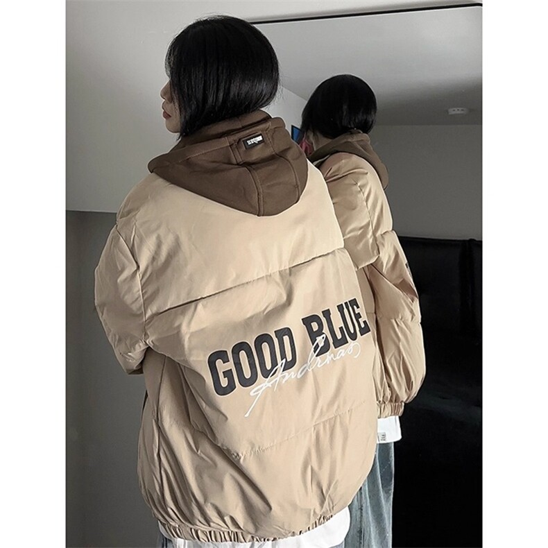 1506/Q23900/P62假两件连帽棉服图片