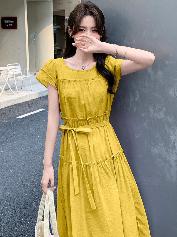 2026年夏季新款时尚潮流舒适飘逸大摆仙女多色连衣裙,女装连衣裙,心心服饰