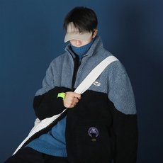 秋冬羊羔毛外套男士加绒加厚夹克宽松大码ins潮流男装MY208-P80，男装夹克，星座1008-2