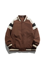 小牛津上衣夹克宽松落肩拼色棒球服外套XZ214-8JK700-P65，男装夹克，星座1204-3