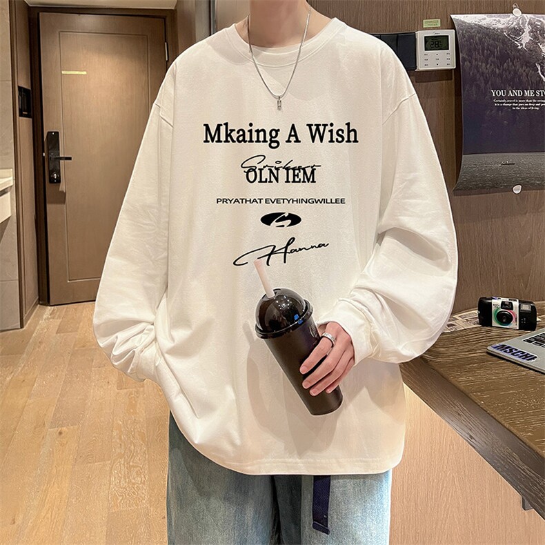 抖音得物供货量大从优可提供视频美式长袖T恤CT772特P25,男装T恤,电商A486-1