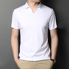 黑色修身亨利领短袖男士夏季Polo衫T恤美式运动健身显肌肉半截袖，男装Polo衫，钱塘6003A(原)4033A