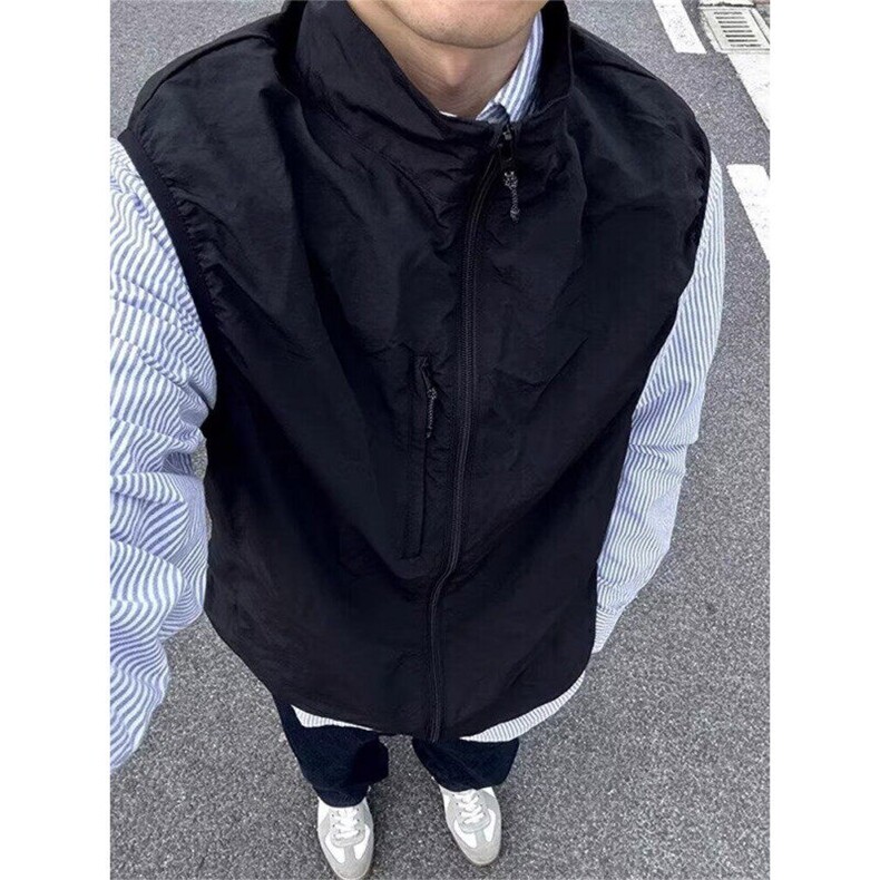 W9922-P50网图现货日系户外机能风马甲防水透气简约潮流背心,男装背心/马甲,星座1608-2