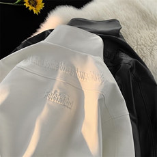 B225-W8634-P126-X158---50TC50PU-双面钢印加绒皮衣，男装皮衣，电商B225