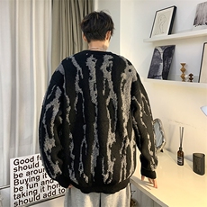 MY509-P58美式鹿皮绒毛巾绣宽松型毛衣，男装针织衫/毛衣，星座1501-1