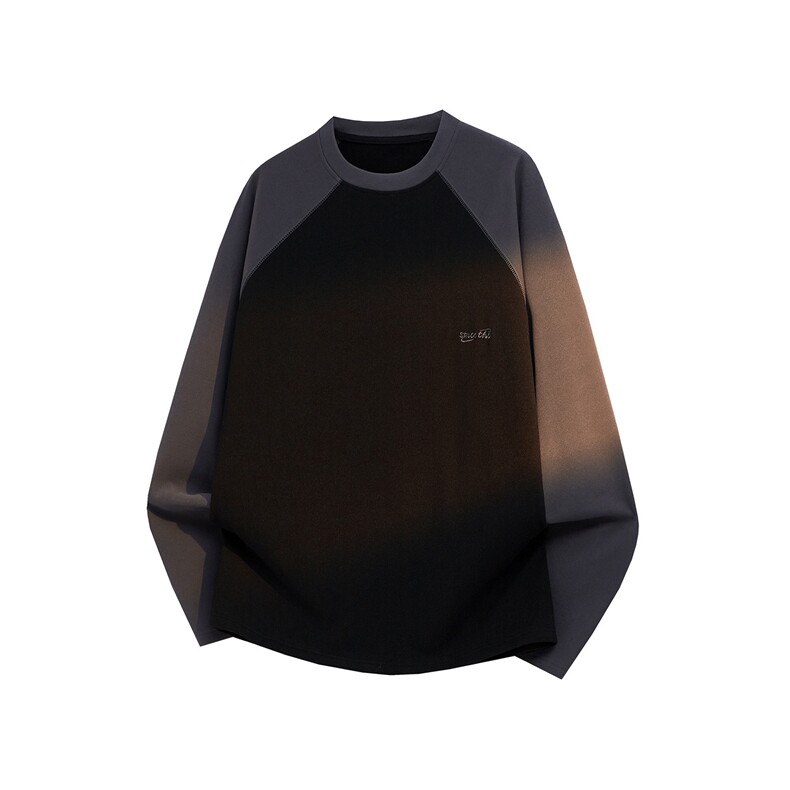 DD1020-特P29控49冬天保暖打底衫撞色高品质德绒拼接长袖大码t恤,男装T恤,电商A059