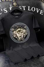 夏季套头短袖燙钻潮休闲圆领T恤亮片大码简欧QT4066-1-A8830-P60图片