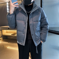 男士加厚羽绒服2025冬季修身立领休闲外套C208-8896特P158控229.9，男装羽绒服，电商C208