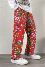 CK203新款东北大花民族特色风休闲哈伦运动裤束脚九分裤炸街，男装休闲裤，星座115A(原星座507）